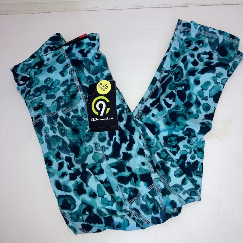 High rise Studio fit Champion blue leggings for women size XS